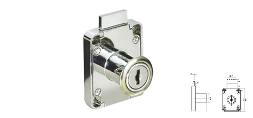 Drawer Lock,Two Turns